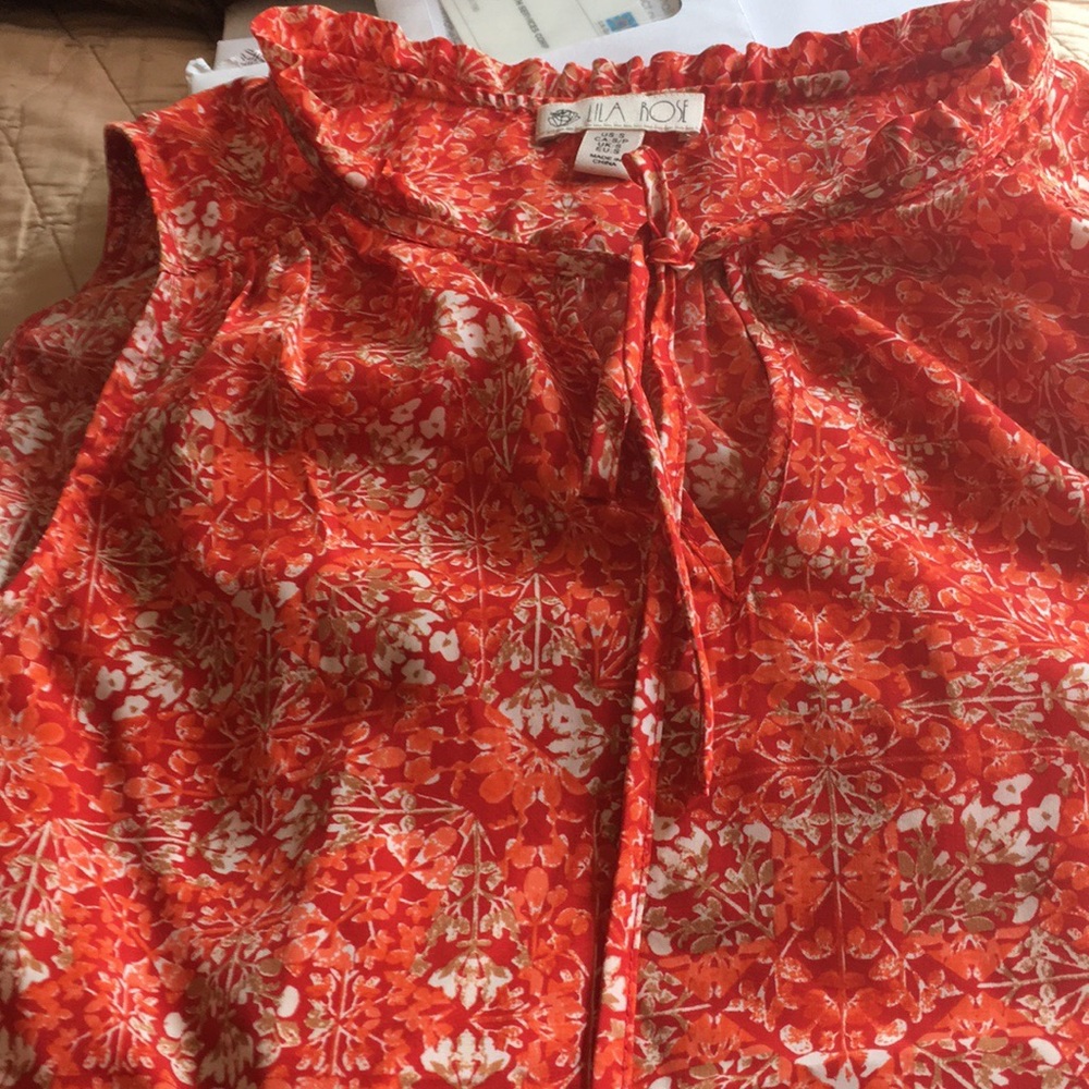 Blouse soft silk material 100% polyester